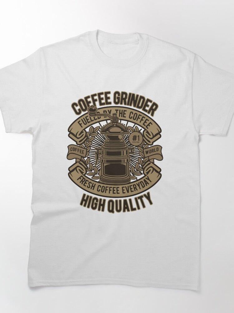 Coffee Themed Gifts for Coffee Lovers, Coffee Grinder Design Classic T-Shirt