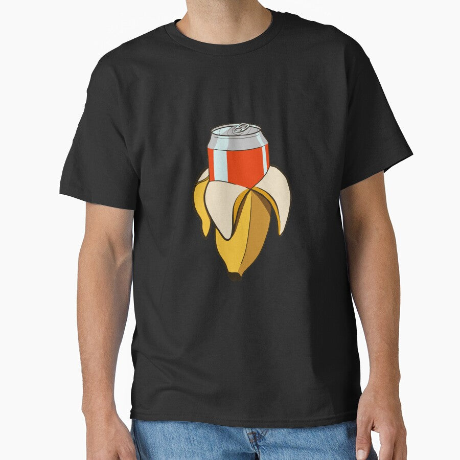 Banana Beer Funny Food Can in a Banana Classic T-Shirt